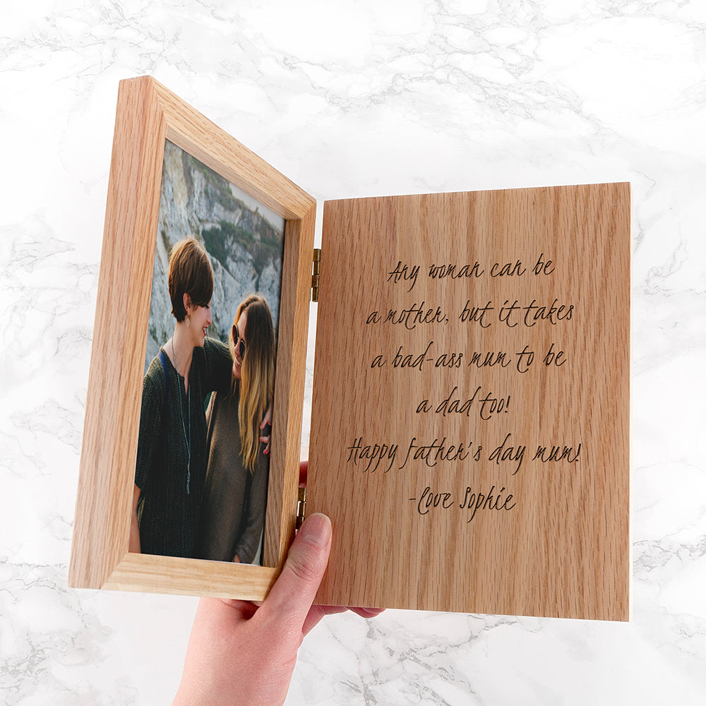 Engraved Book Photo Frame - treat-republic