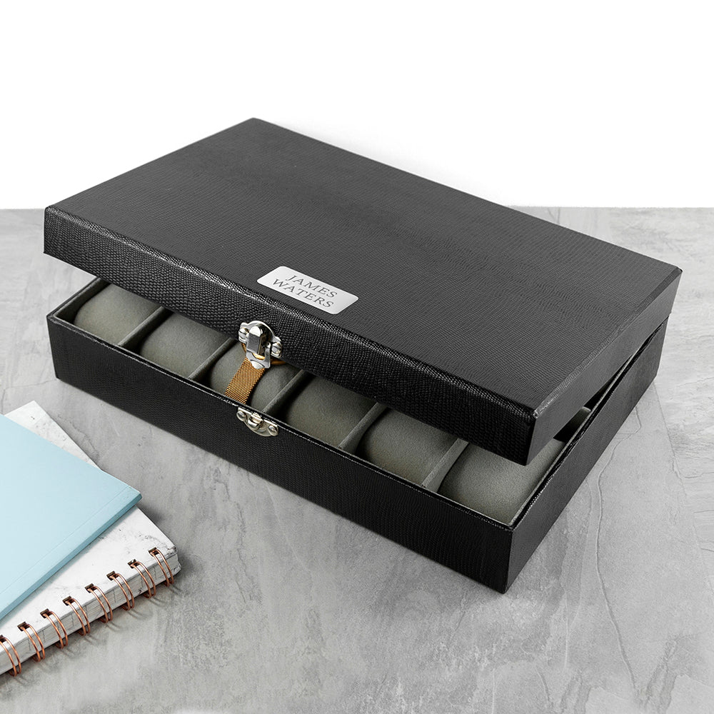 Personalised Luxury 12 Piece Watch Box - treat-republic