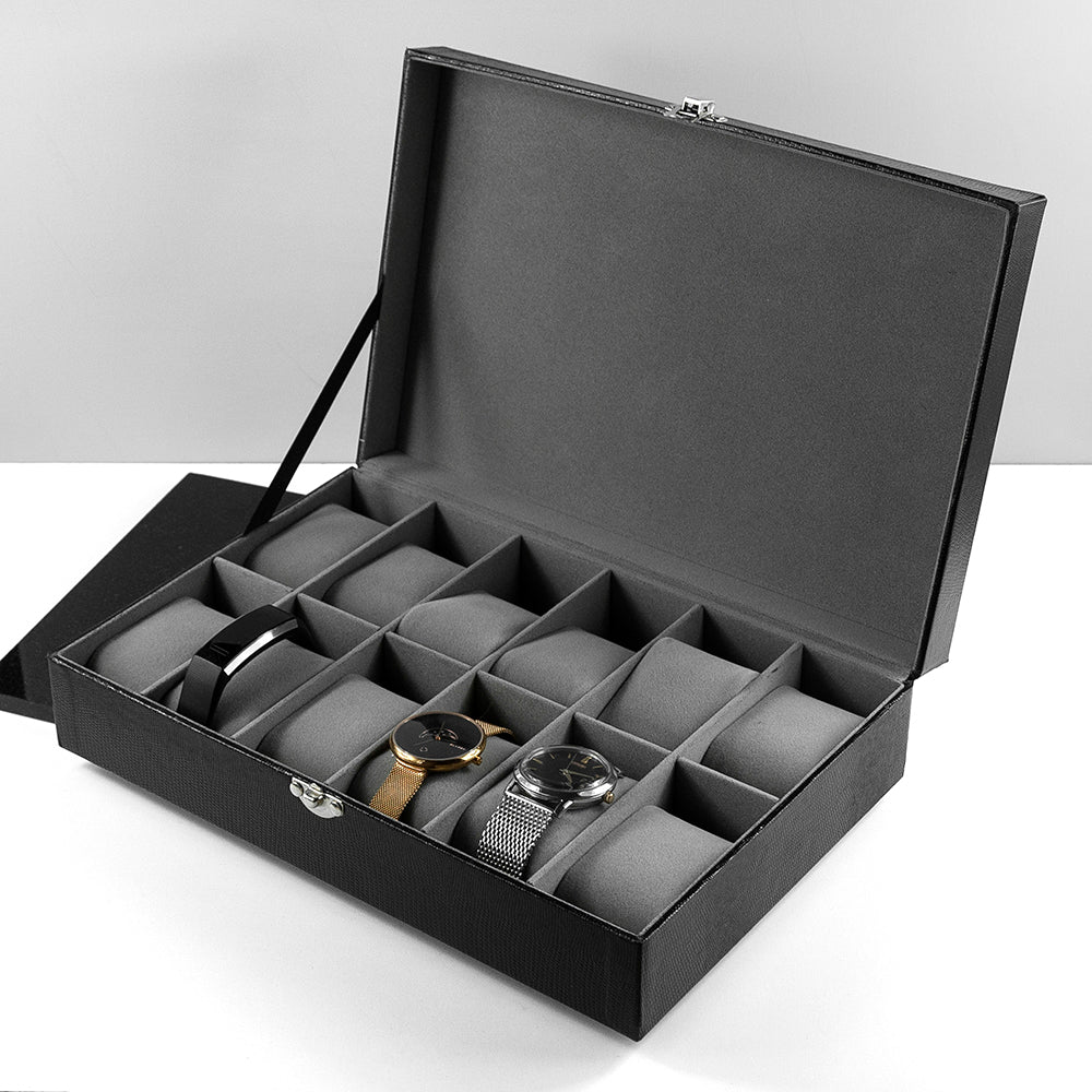 Personalised Luxury 12 Piece Watch Box - treat-republic