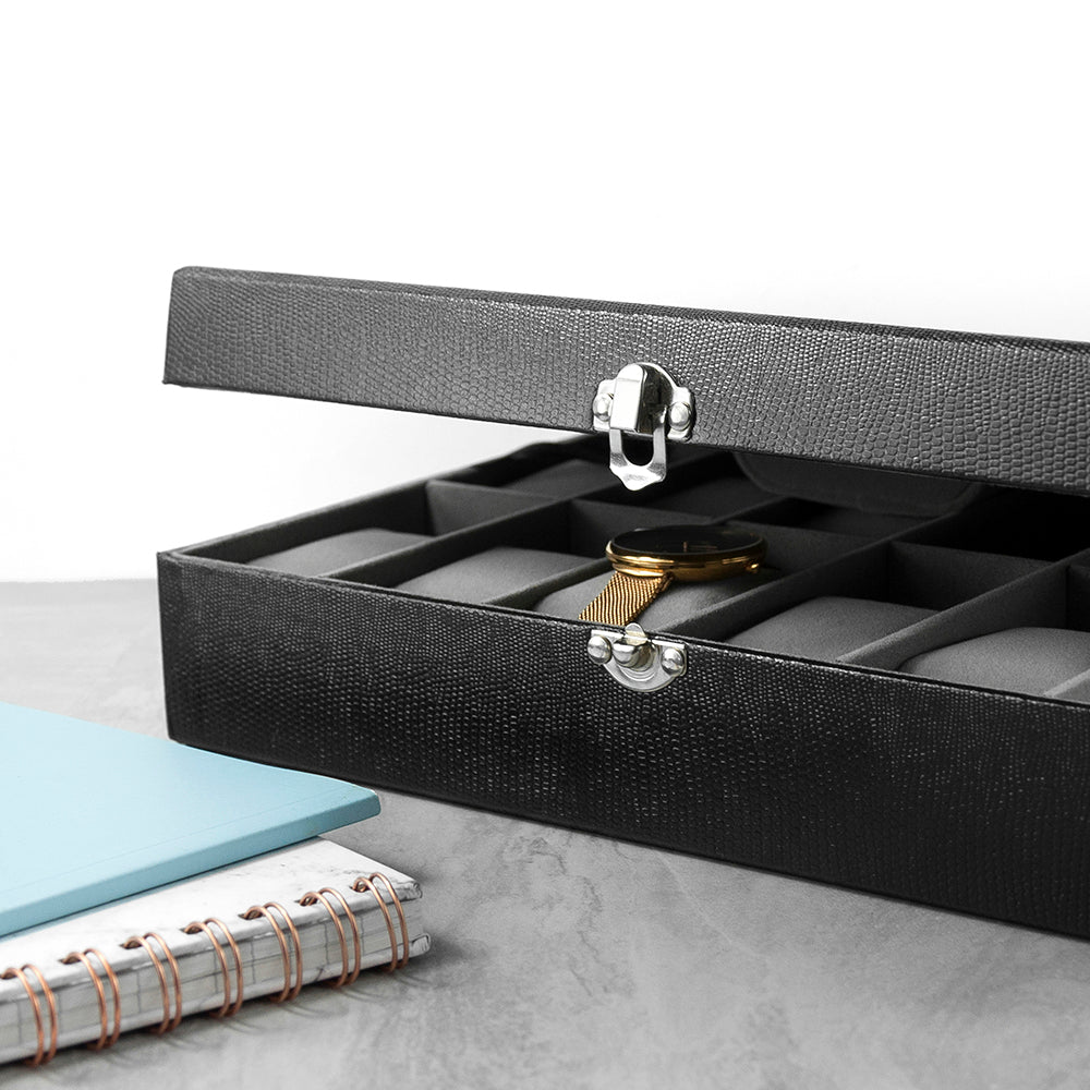 Personalised Luxury 12 Piece Watch Box - treat-republic