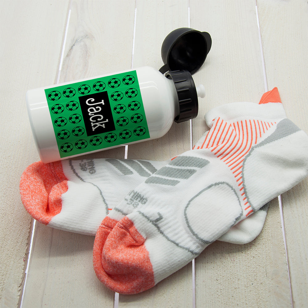 Boys Football Fun Personalised Water Bottle - treat-republic