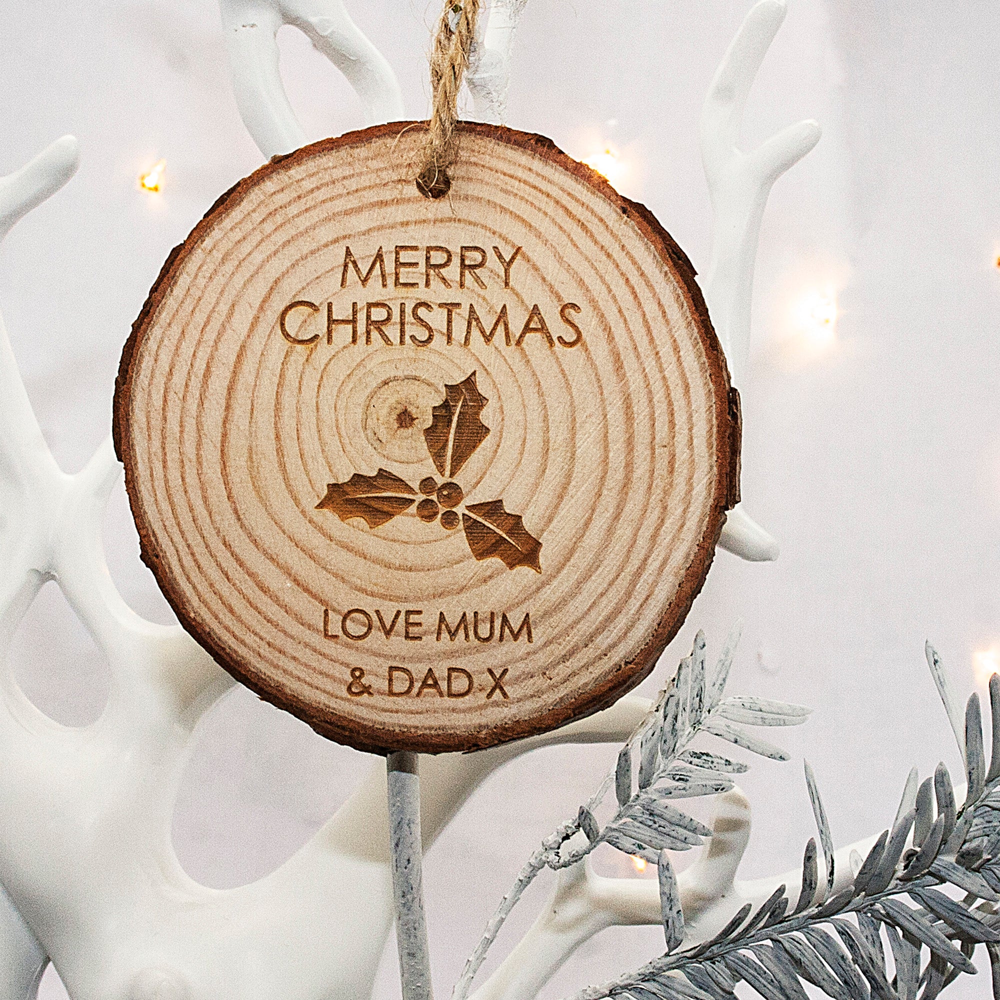 Christmas Holly Hanging Decoration - treat-republic