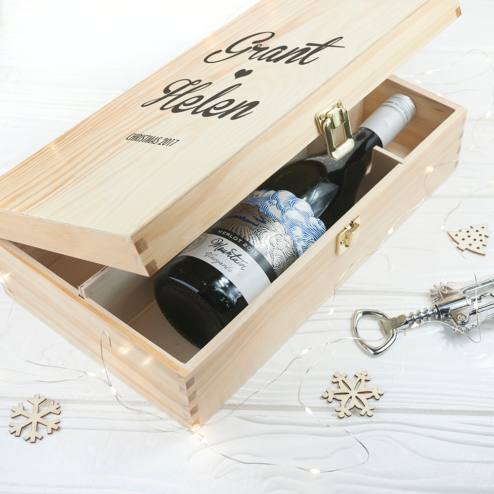 Couple's Romantic Wine Box - treat-republic