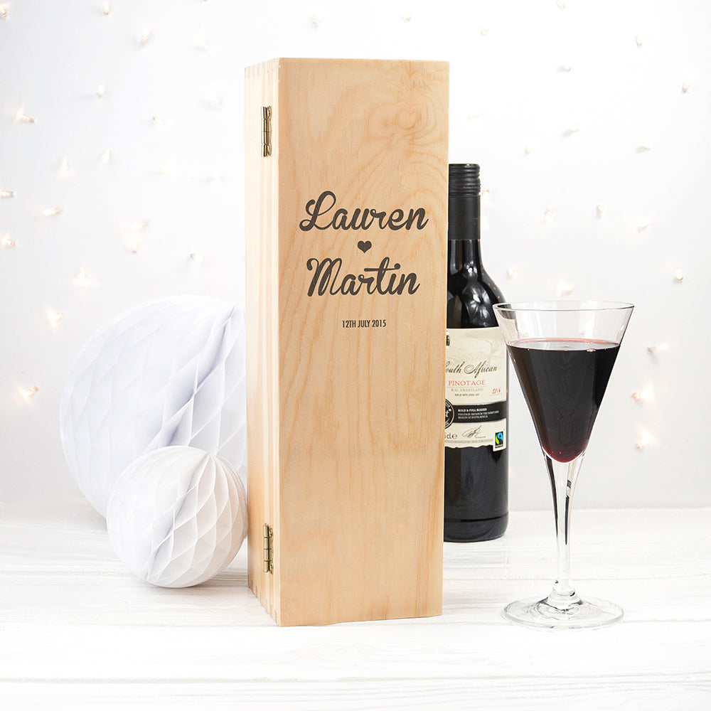 Couple's Romantic Wine Box - treat-republic