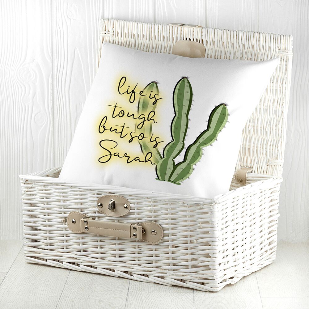 Personalised Tough as Cactus Cushion Cover - treat-republic
