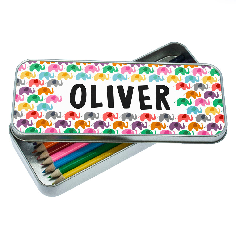 Elephant Pattern Pencil Case - treat-republic
