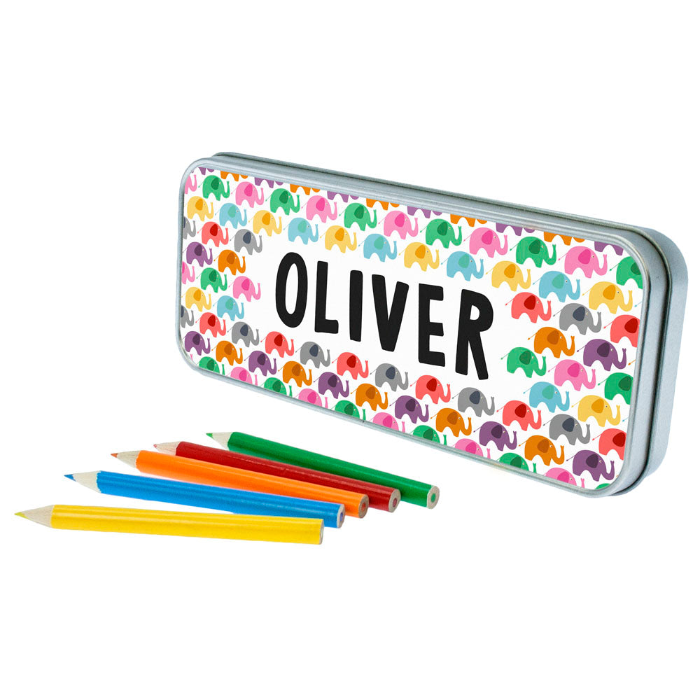 Elephant Pattern Pencil Case - treat-republic