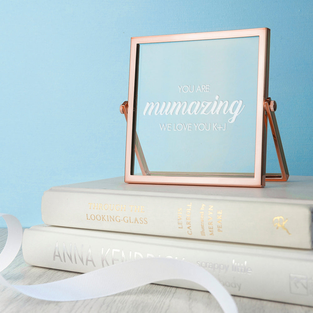 Engraved Mumazing Rose Gold Frame - treat-republic