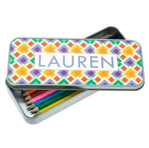 Funky Diamond Pattern Pencil Case - treat-republic