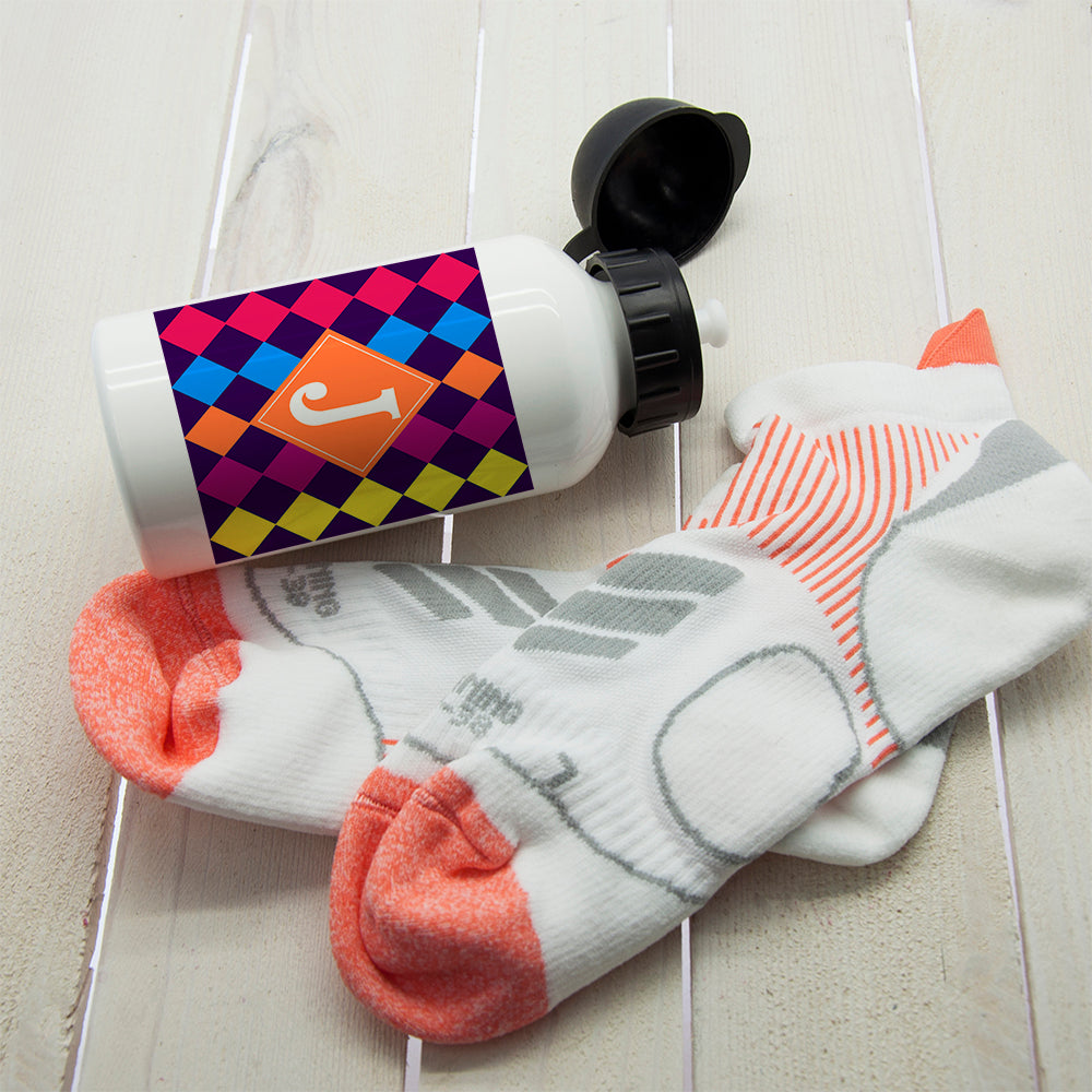 Girls Vibrant Mosaic Tiled Personalised Water Bottle - treat-republic