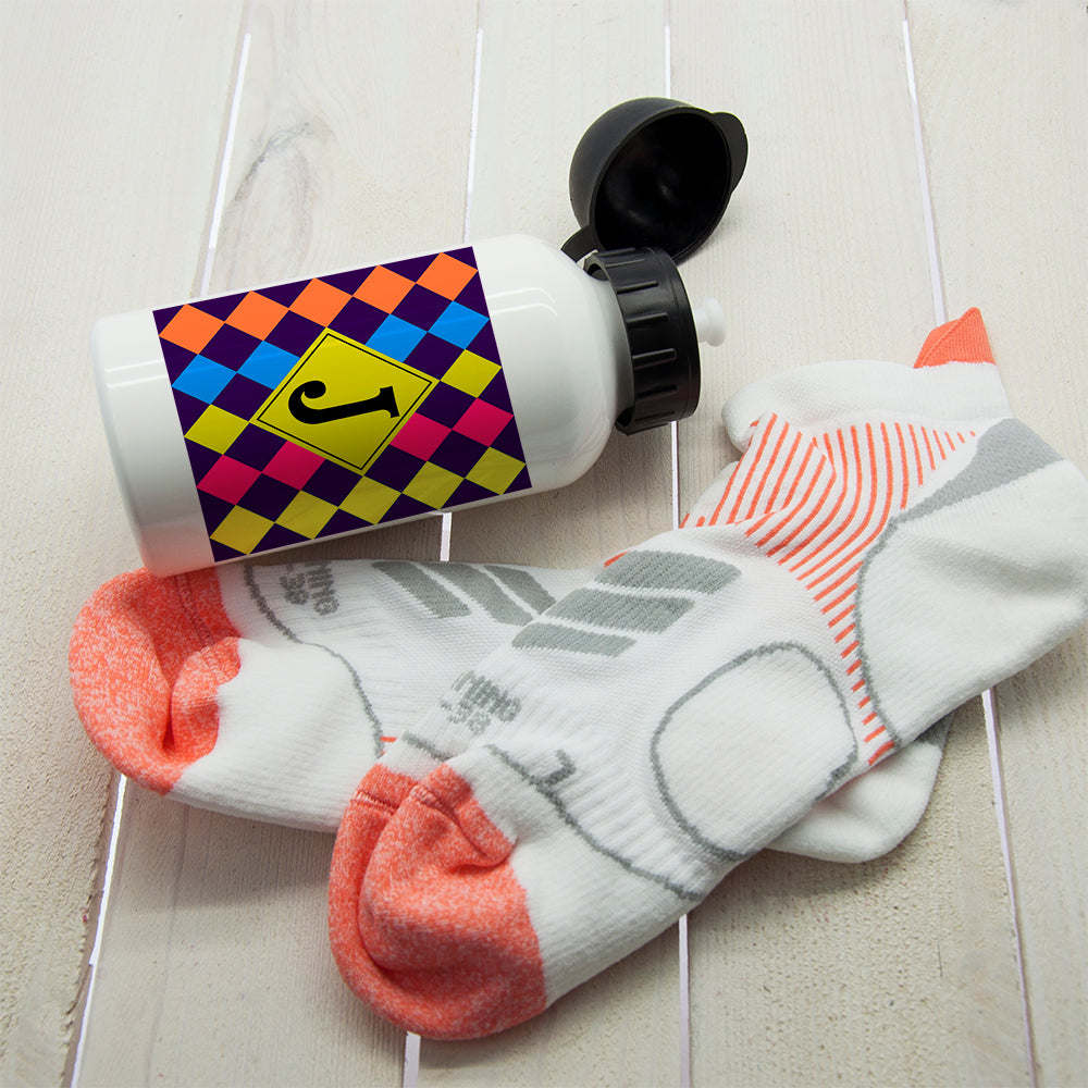 Girls Vibrant Mosaic Tiled Personalised Water Bottle - treat-republic