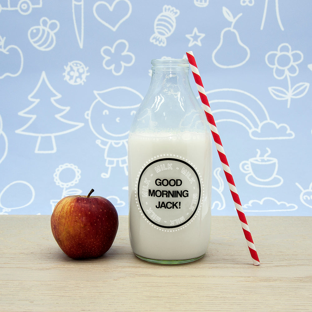 Good Morning Little One Milk Bottle & Straw - treat-republic