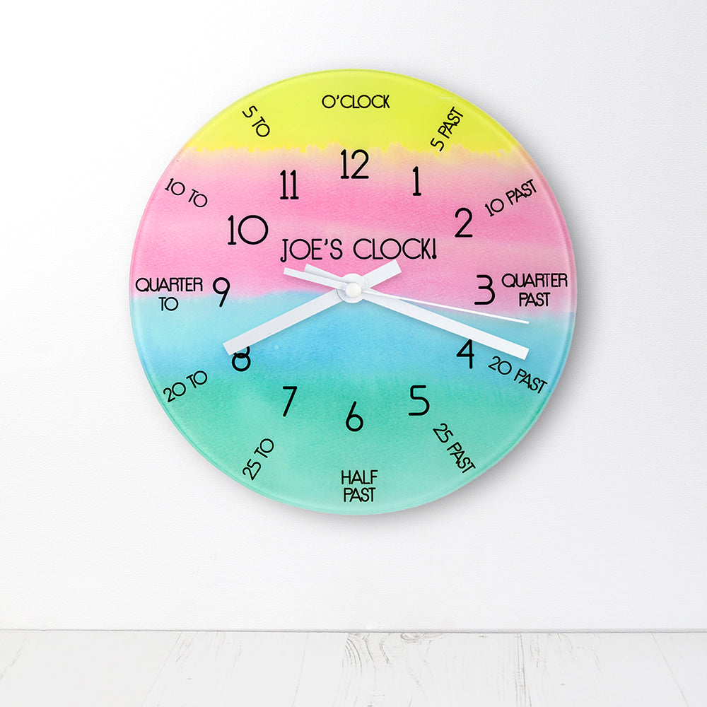 I Can Tell The Time! Personalised Wall Clock - treat-republic