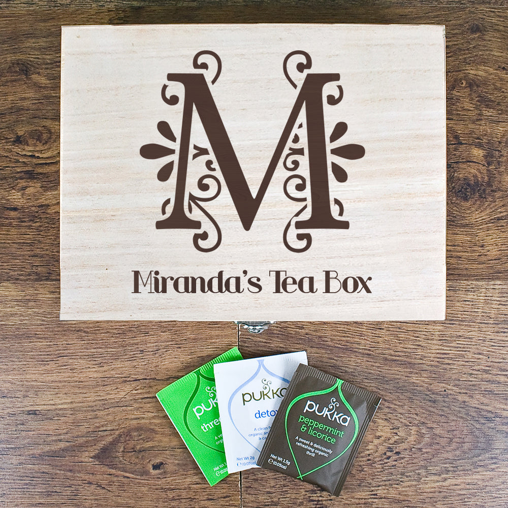 Initial Tea Box with Tea - treat-republic