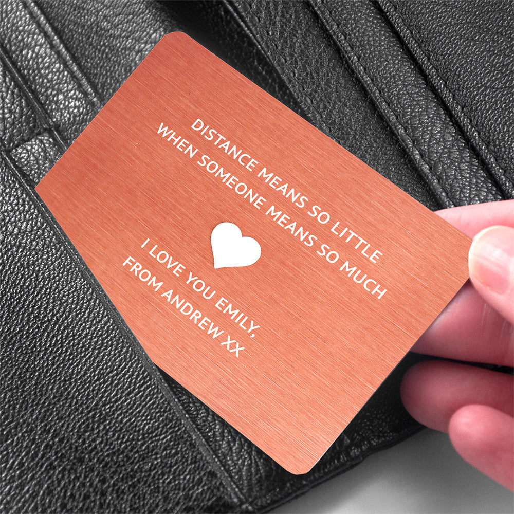 Love Note Metal Wallet Keepsake - treat-republic