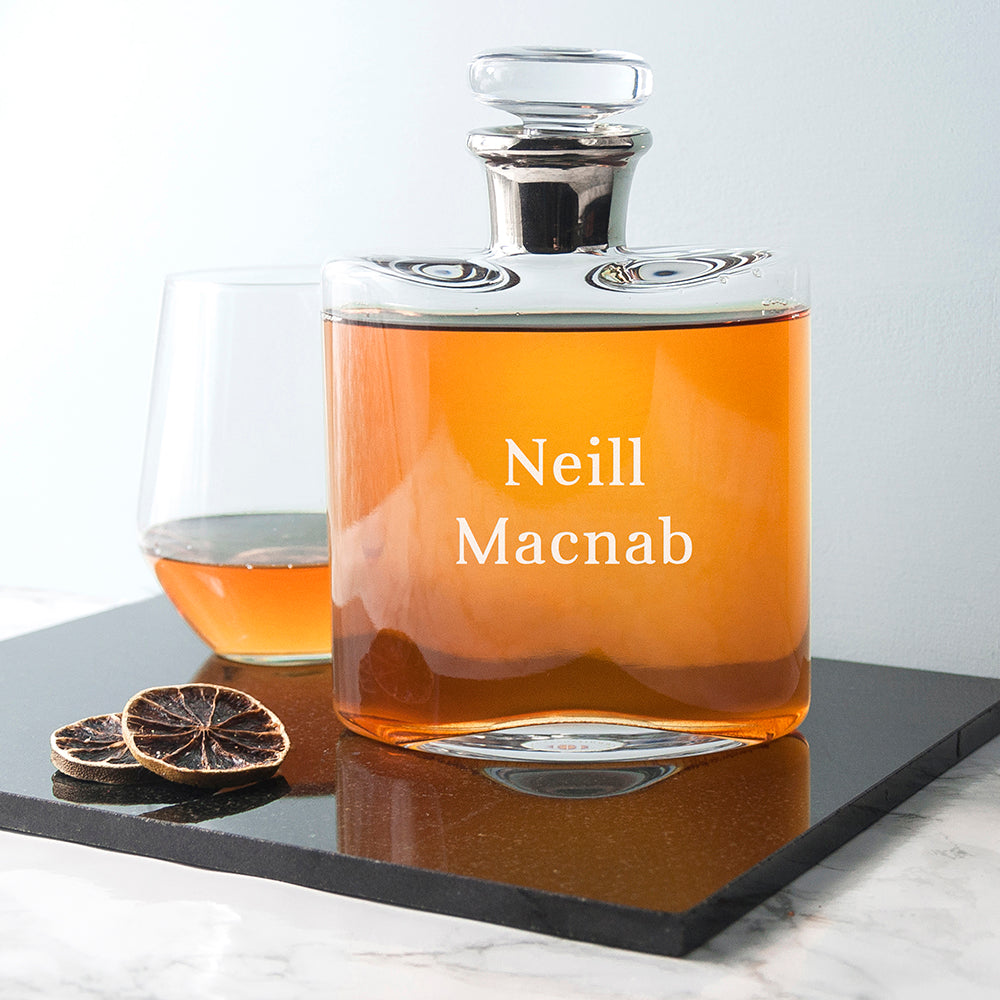LSA Personalised Platinum Necked Decanter - treat-republic