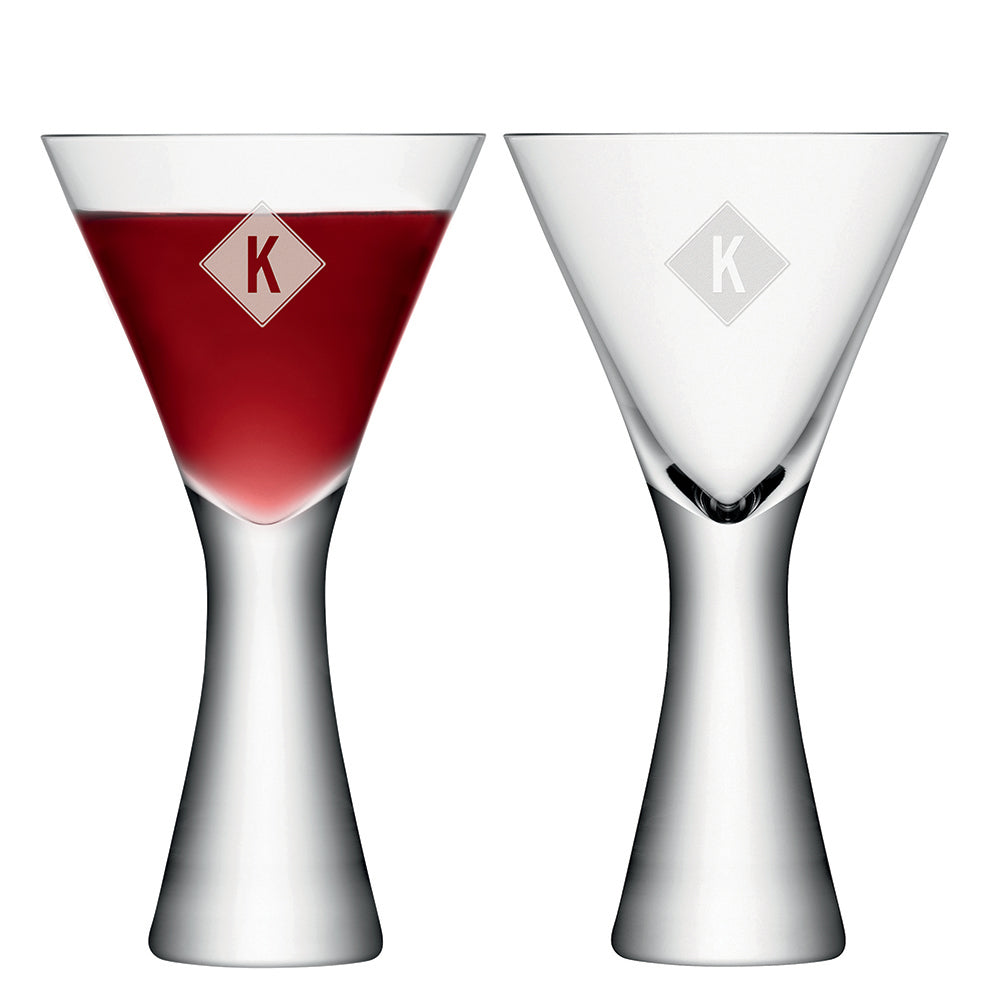 Monogrammed LSA Wine Glasses Set of 2 - treat-republic