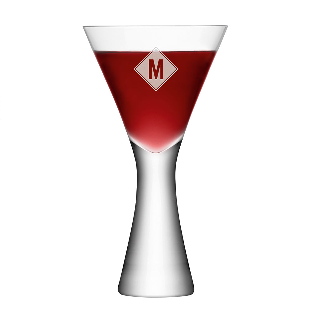 Monogrammed LSA Wine Glasses Set of 2 - treat-republic