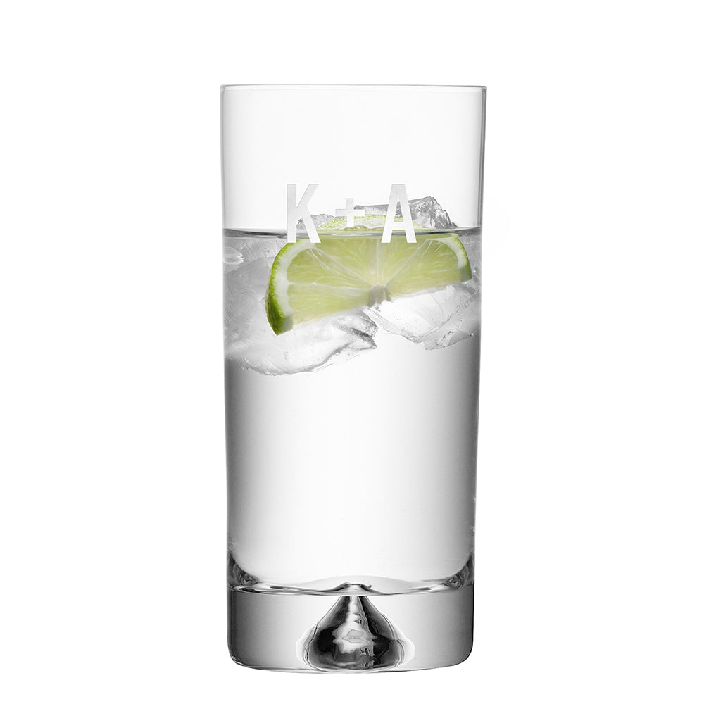 Monogrammed Pyramid Highball - treat-republic