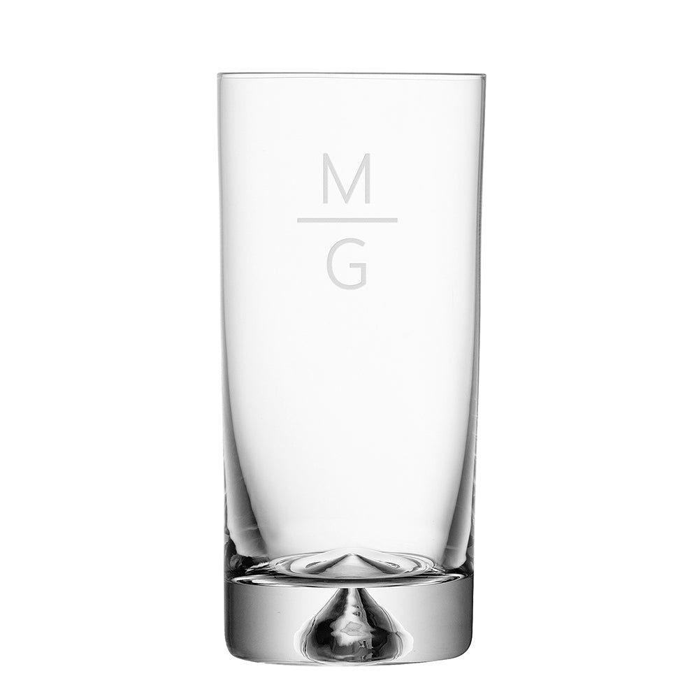 Monogrammed Pyramid Highball - treat-republic