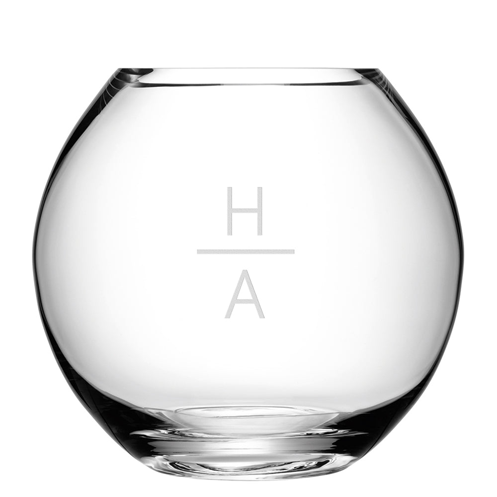 LSA Monogrammed Round Vase - treat-republic