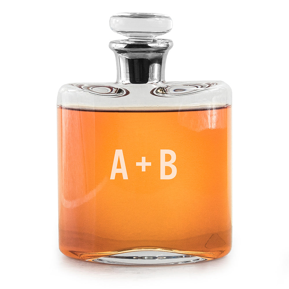 LSA Monogrammed Platinum Necked Decanter - treat-republic