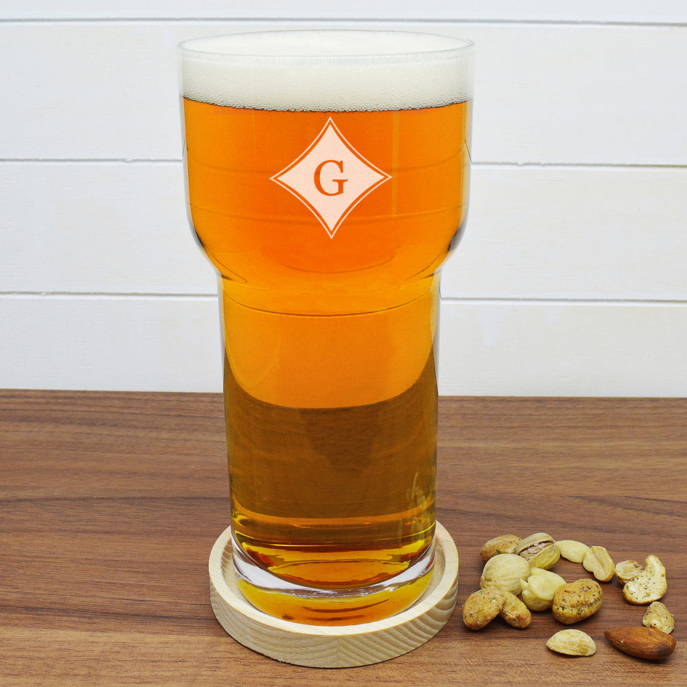 Monogrammed LSA Pint Glass - treat-republic