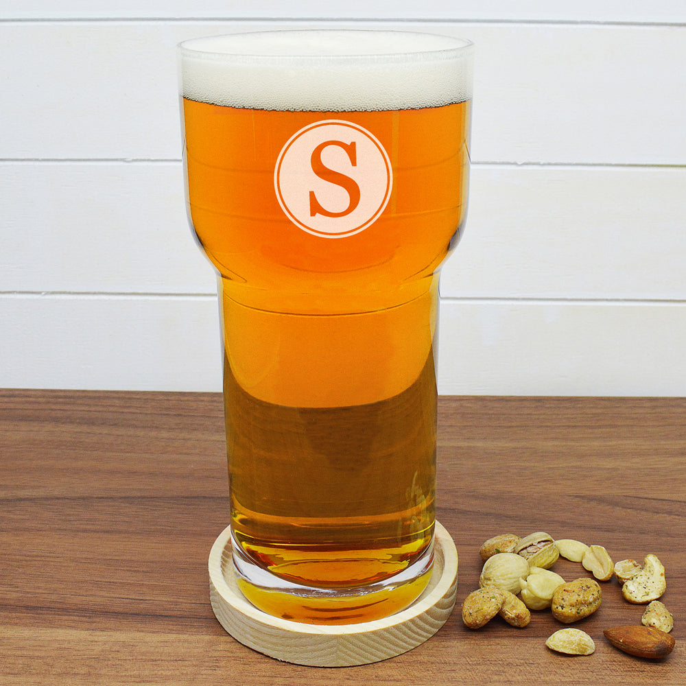 Monogrammed LSA Pint Glass - treat-republic