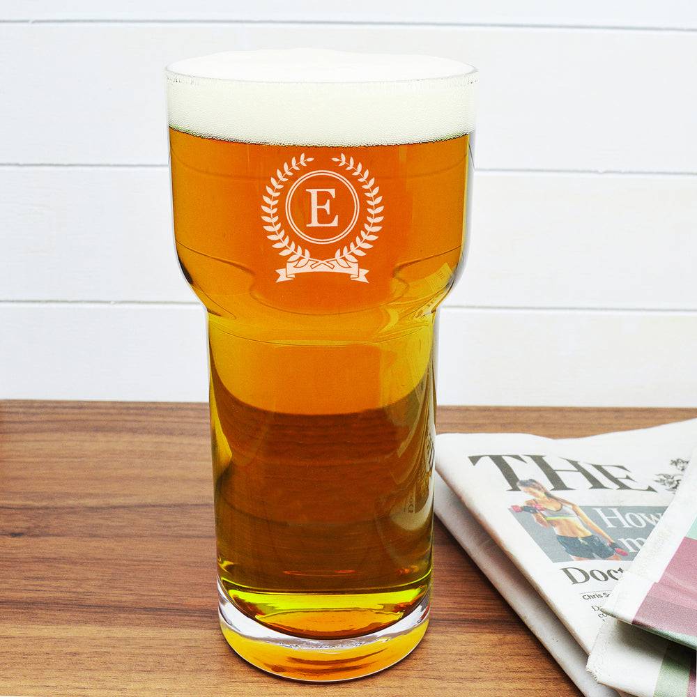 Monogrammed LSA Pint Glass - treat-republic