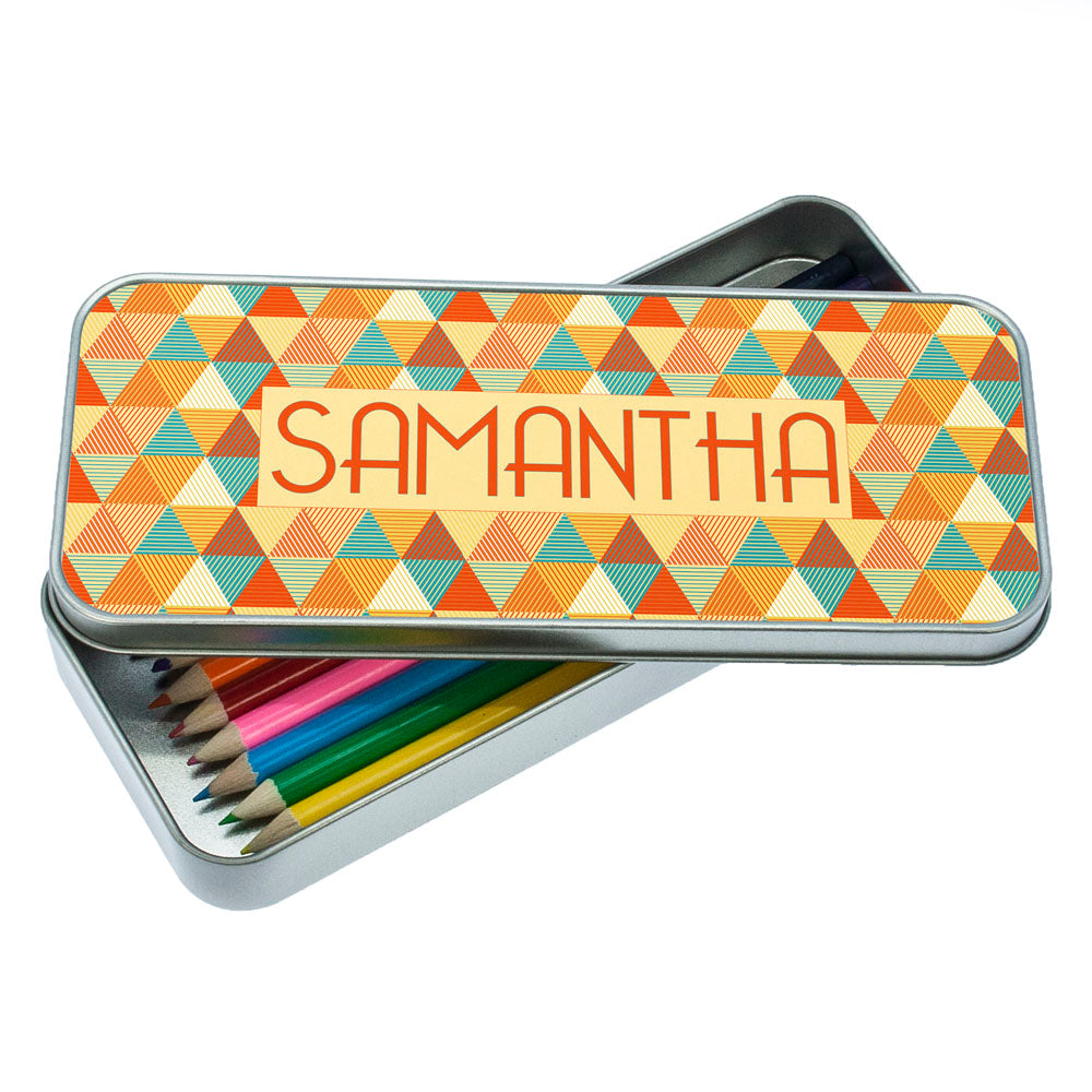 Multi-Coloured Pyramids Pencil Case - treat-republic