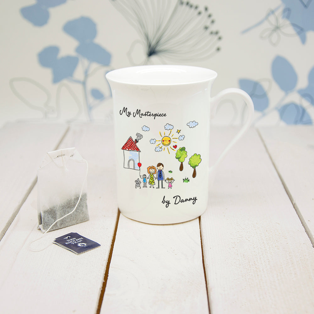 My Mini Masterpiece Personalised Artwork Bone China Mug - treat-republic