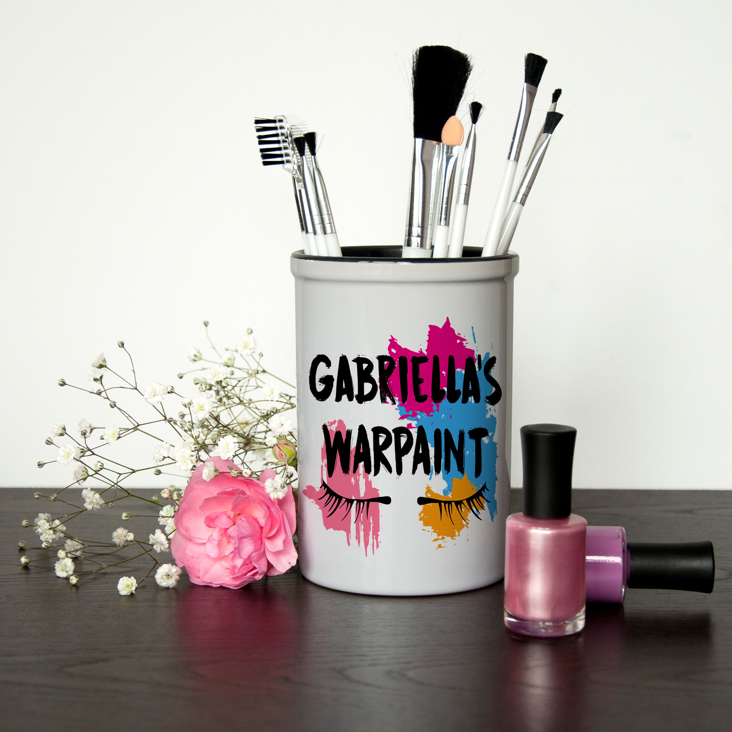 My Warpaint Personalised Make Up Make Up Brush Holder - treat-republic
