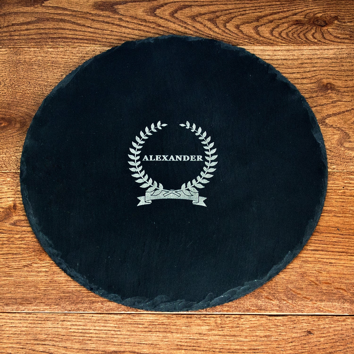 Name Of Honour Round Slate Cheese Board - treat-republic