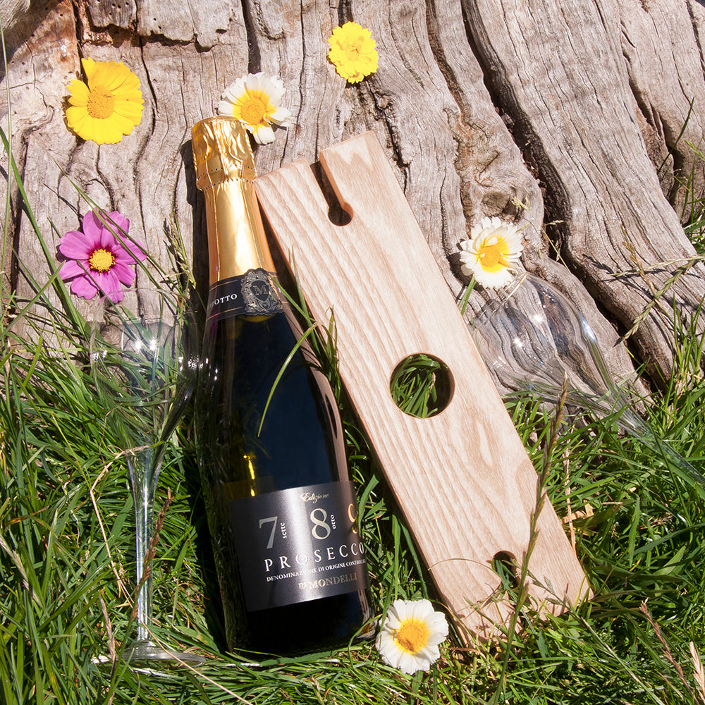 Personalised Welsh Ash Wooden Champagne Holder - treat-republic