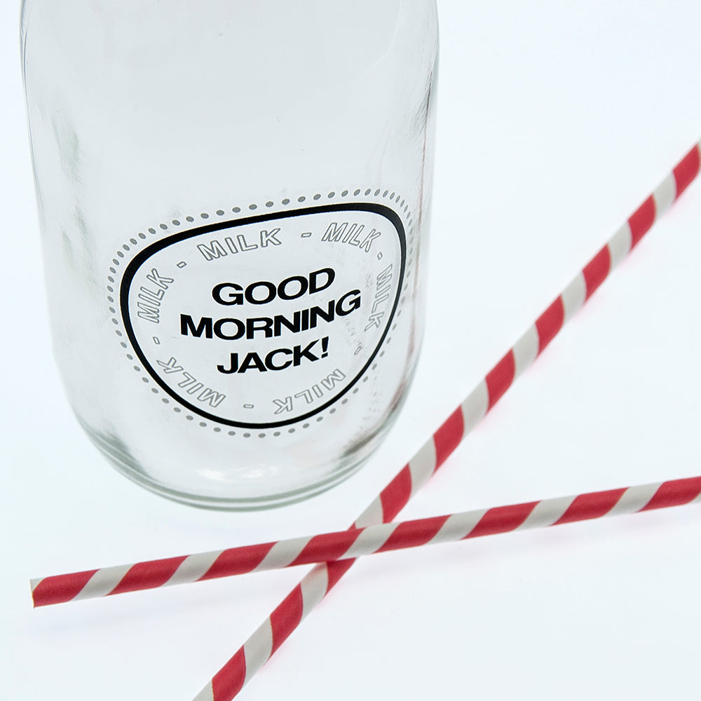 Good Morning Little One Milk Bottle & Straw - treat-republic