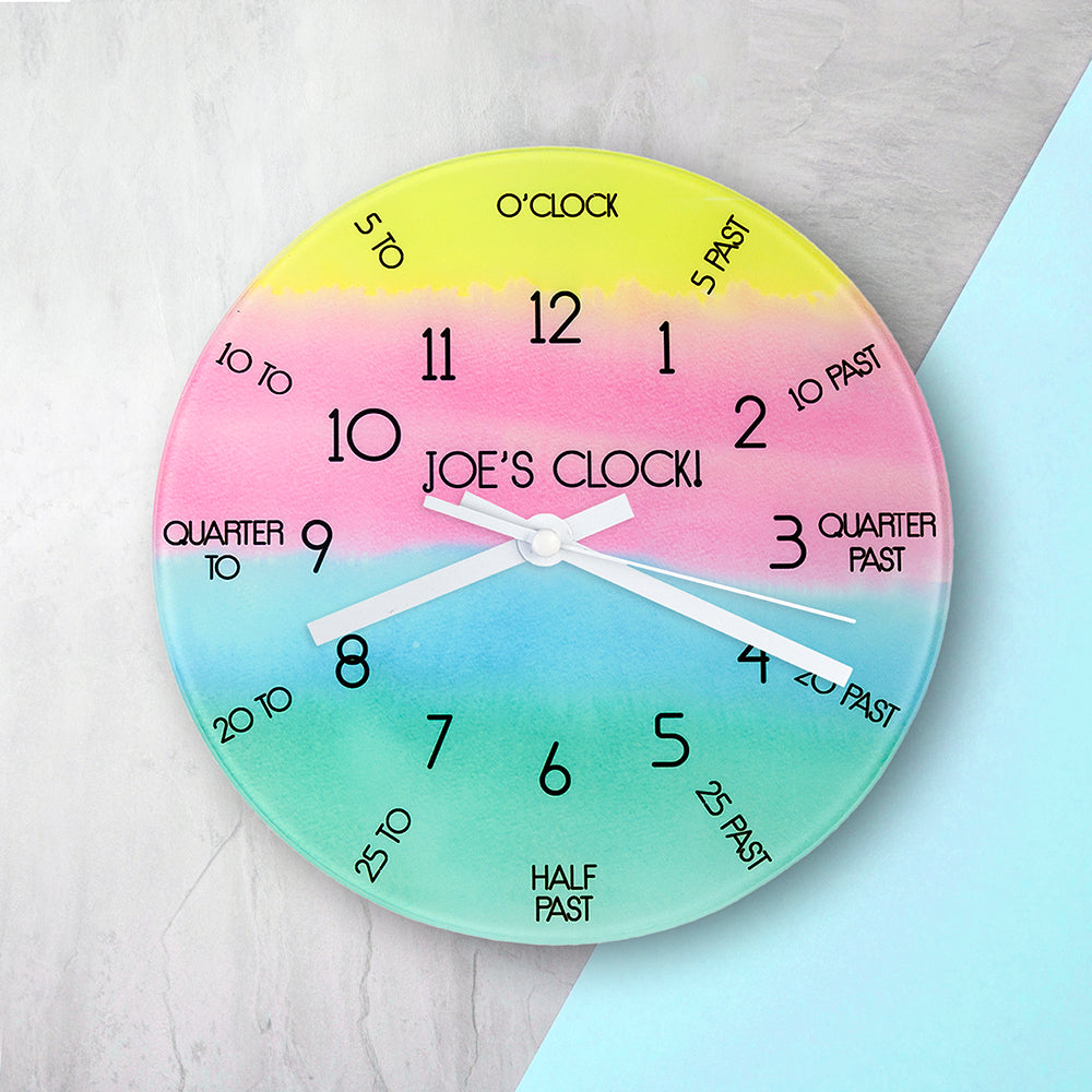 I Can Tell The Time! Personalised Wall Clock - treat-republic