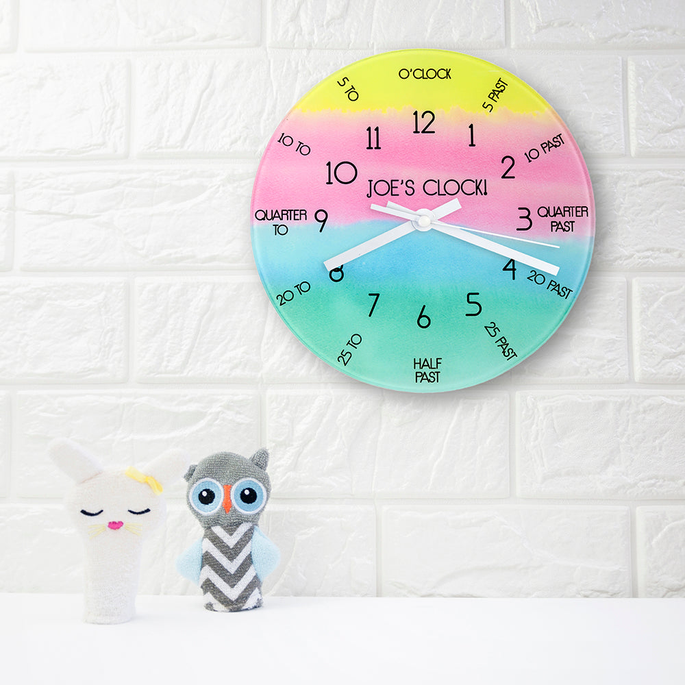 I Can Tell The Time! Personalised Wall Clock - treat-republic