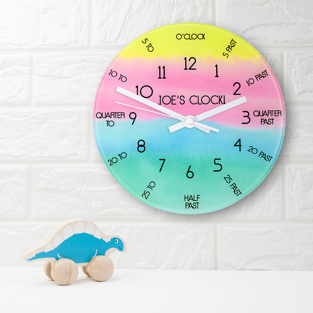 I Can Tell The Time! Personalised Wall Clock - treat-republic