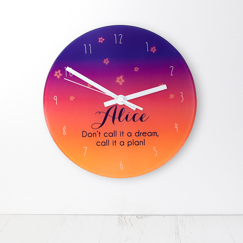 The Desert At Dusk Personalised Wall Clock - treat-republic