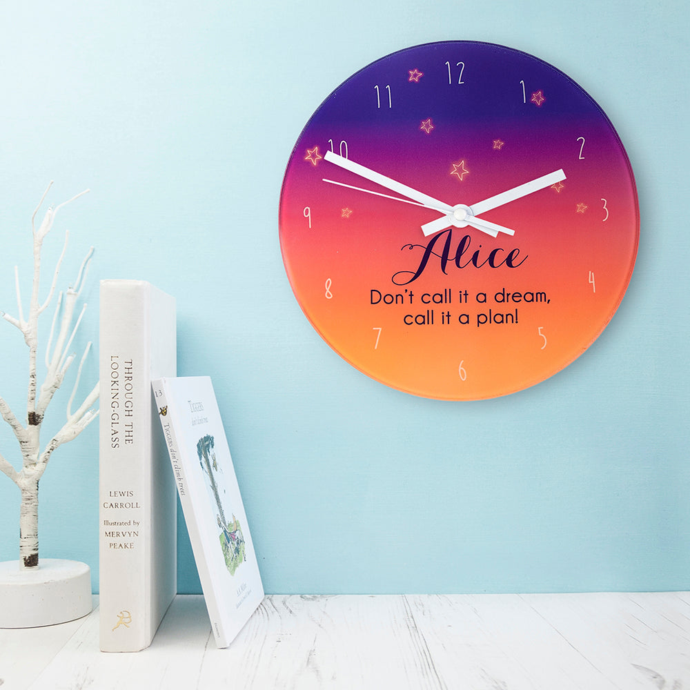 The Desert At Dusk Personalised Wall Clock - treat-republic
