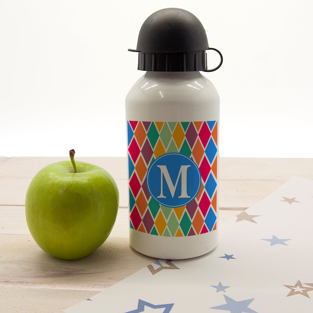 Girls Stain Glass Window Personalised Water Bottle - treat-republic