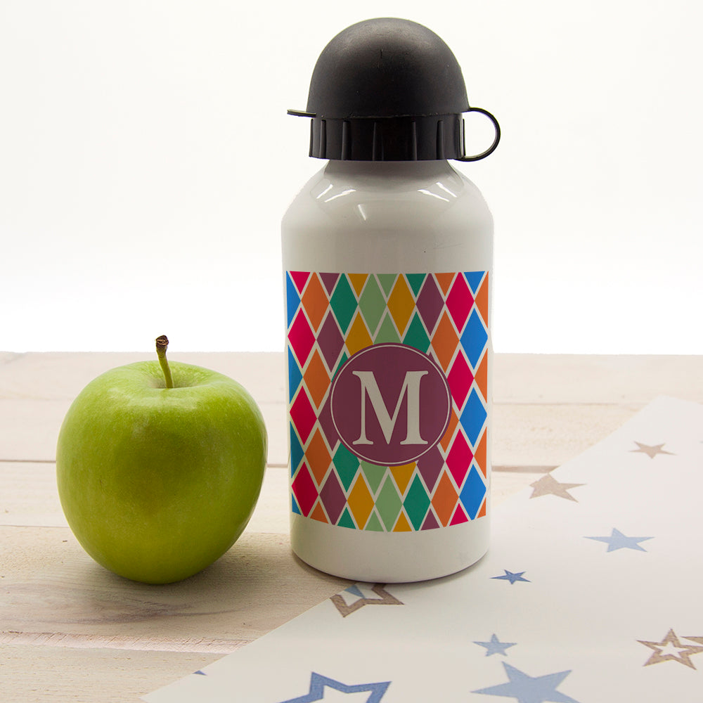 Girls Stain Glass Window Personalised Water Bottle - treat-republic