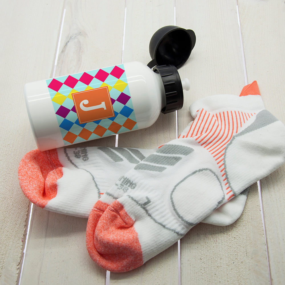 Girls Mosaic Tiled Personalised Water Bottle - treat-republic