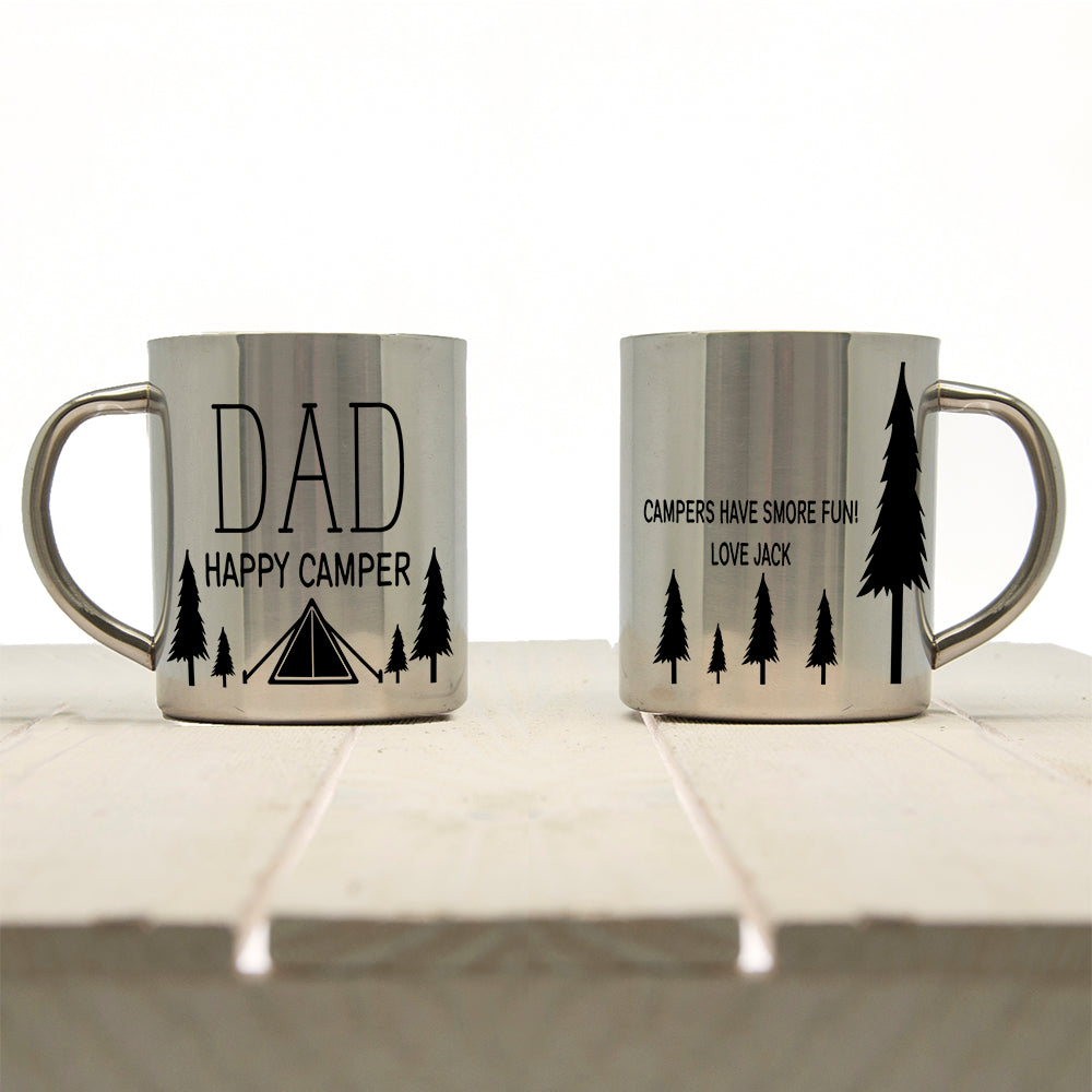 Dad's Happy Camper Outdoor Mug - treat-republic