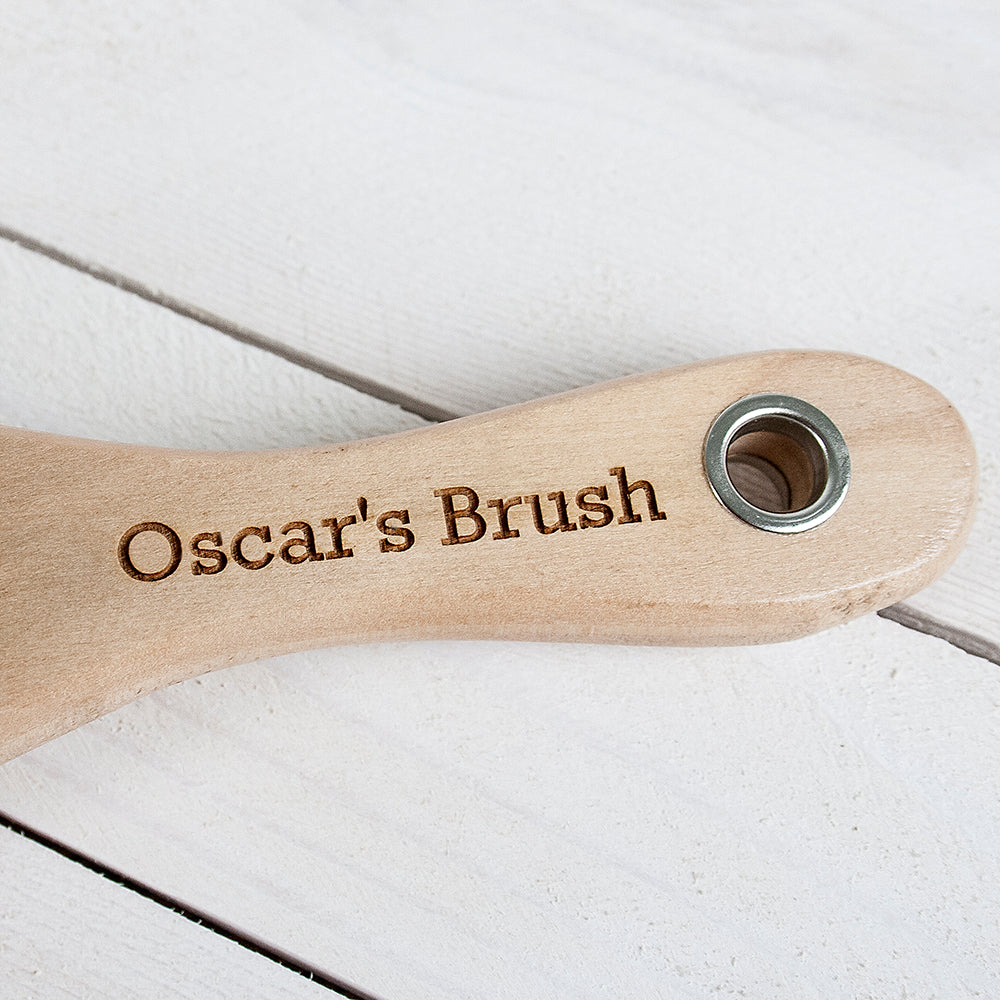 Personalised Wooden Dog Brush - treat-republic