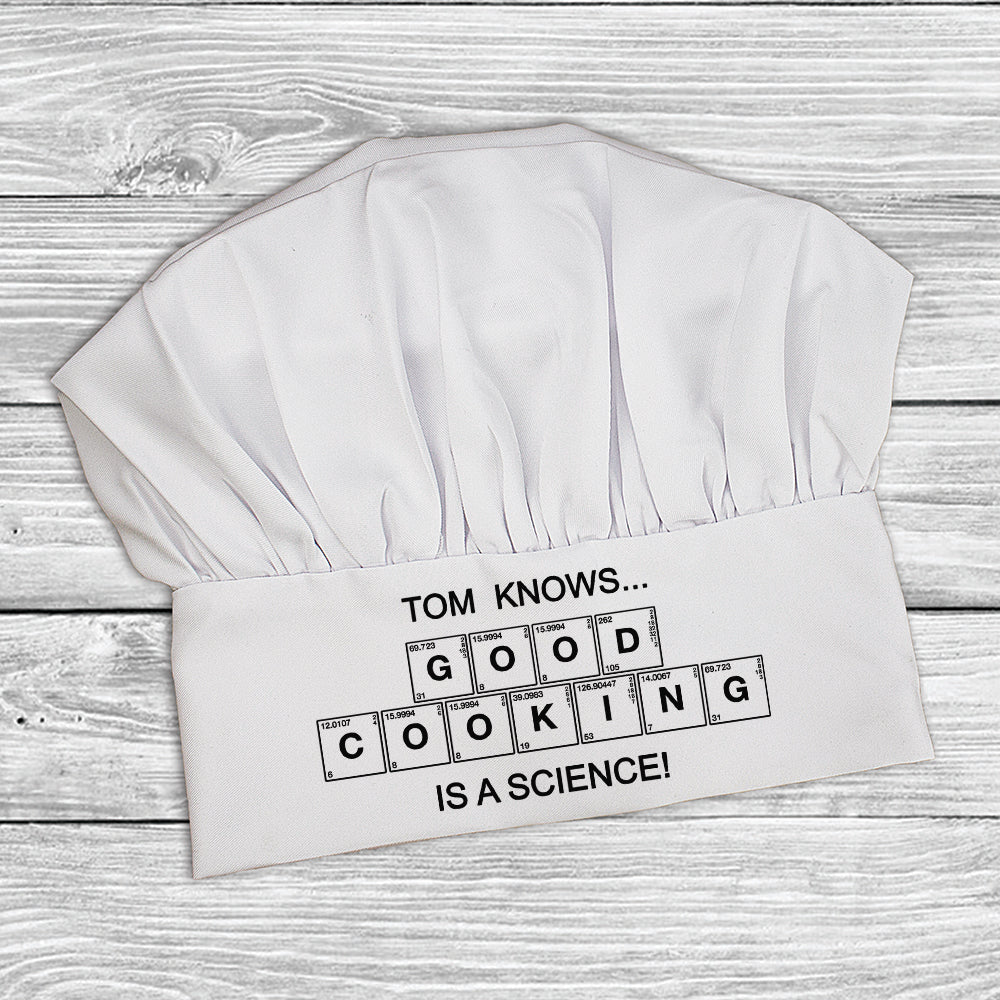 Good Cooking Is Science Chef Hat - treat-republic