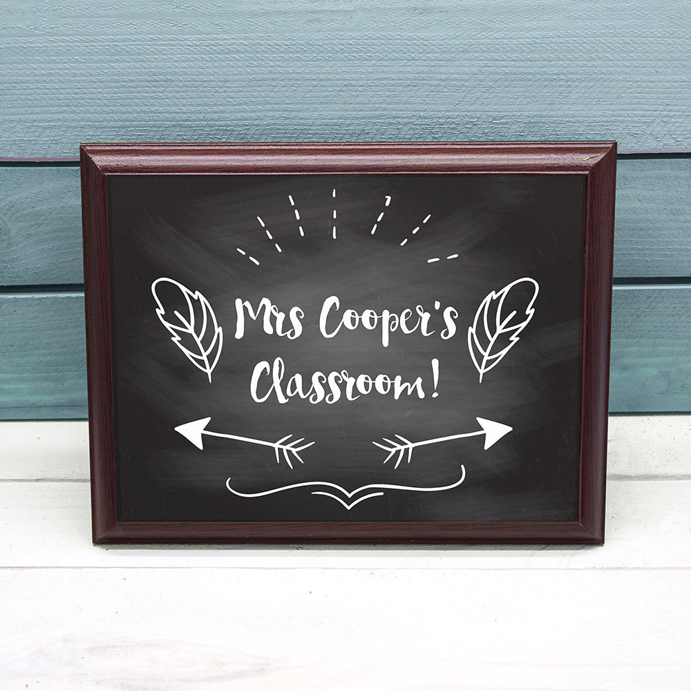 Personalised Teacher's Classroom Sign - treat-republic
