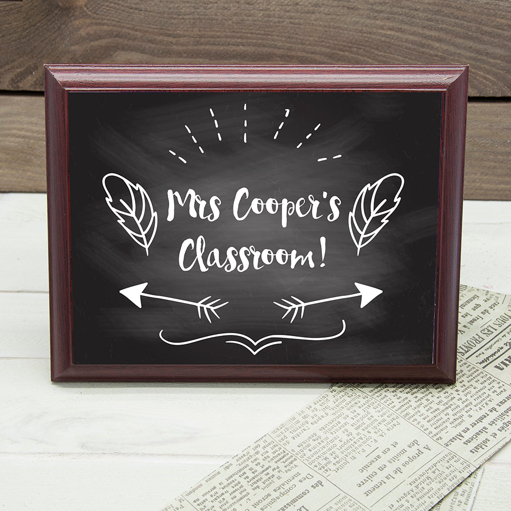 Personalised Teacher's Classroom Sign - treat-republic
