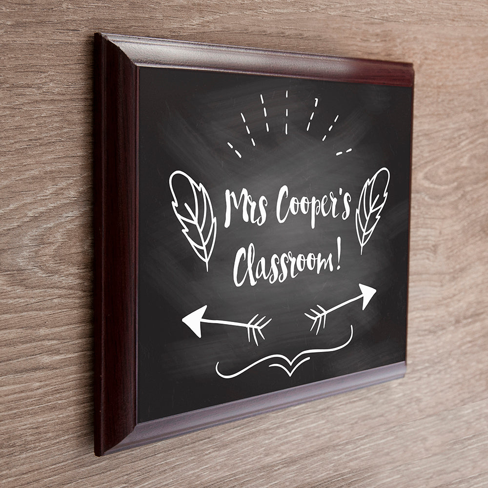 Personalised Teacher's Classroom Sign - treat-republic
