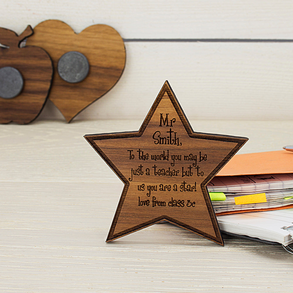 Personalised My Teacher Is A Star Fridge Magnet - treat-republic